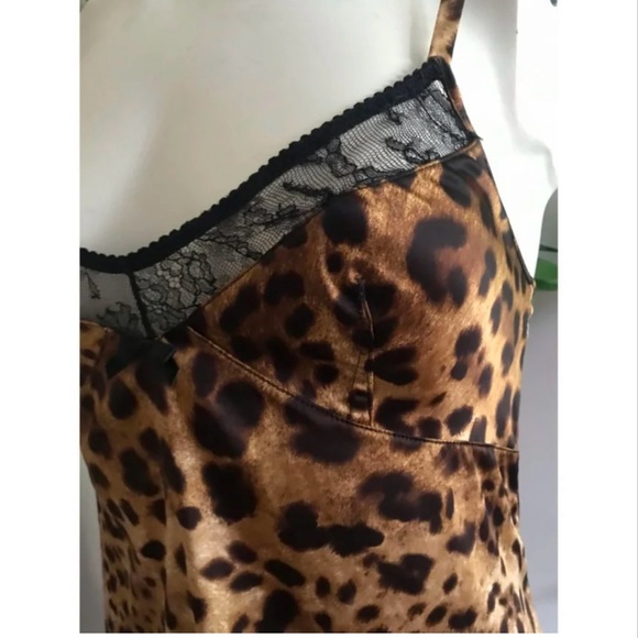 Dolce & Gabbana Underwear midi synthetic leopard slip dress. Good condition. - Picture 4 of 8